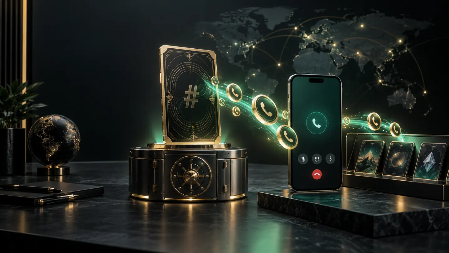 Digital calling-minute tokens connecting an NFT number with a phone call